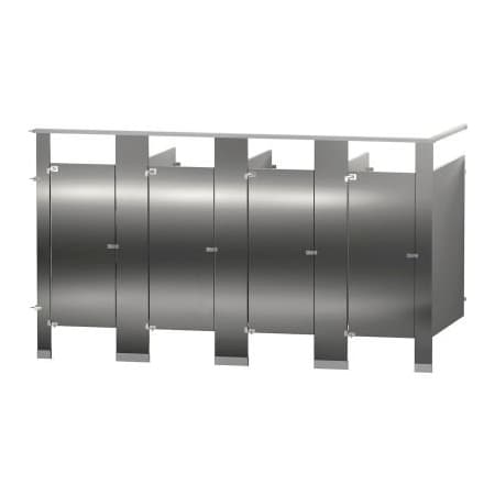 Bradley Bradley Stainless Steel 144" Wide Complete 4 In-Corner Compartments, Satin Brushed - IC43660-SS IC43660-SS
